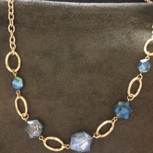 Pretty golden Swarovski necklace